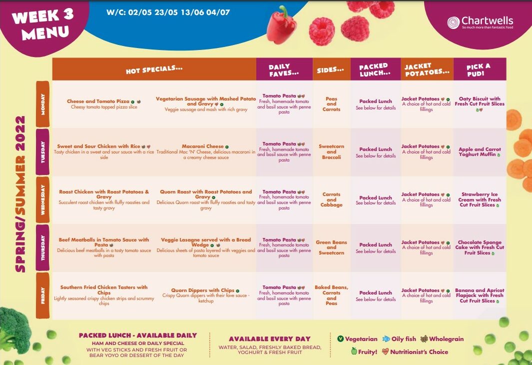 Summer Menu 22 – Week 3